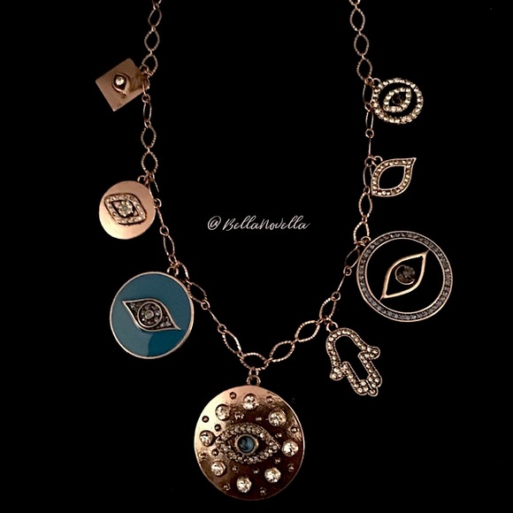 Evil Eye Charm Necklace - Picture 4 of 9